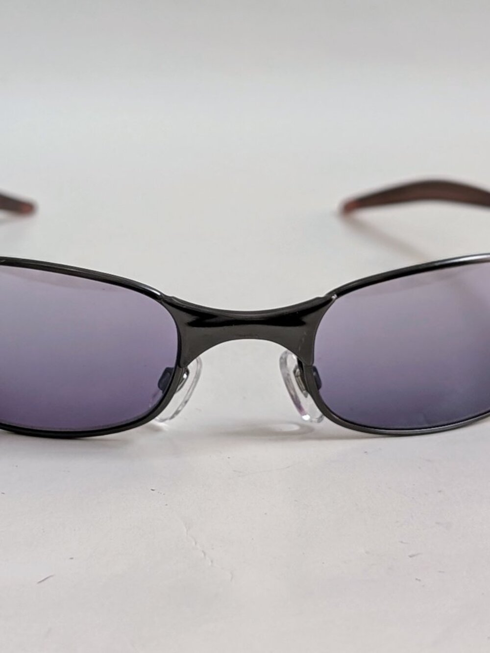 NWT Vintage 90's Rectangle Metal Designer Sport Sunglasses (D. Gunmetal)